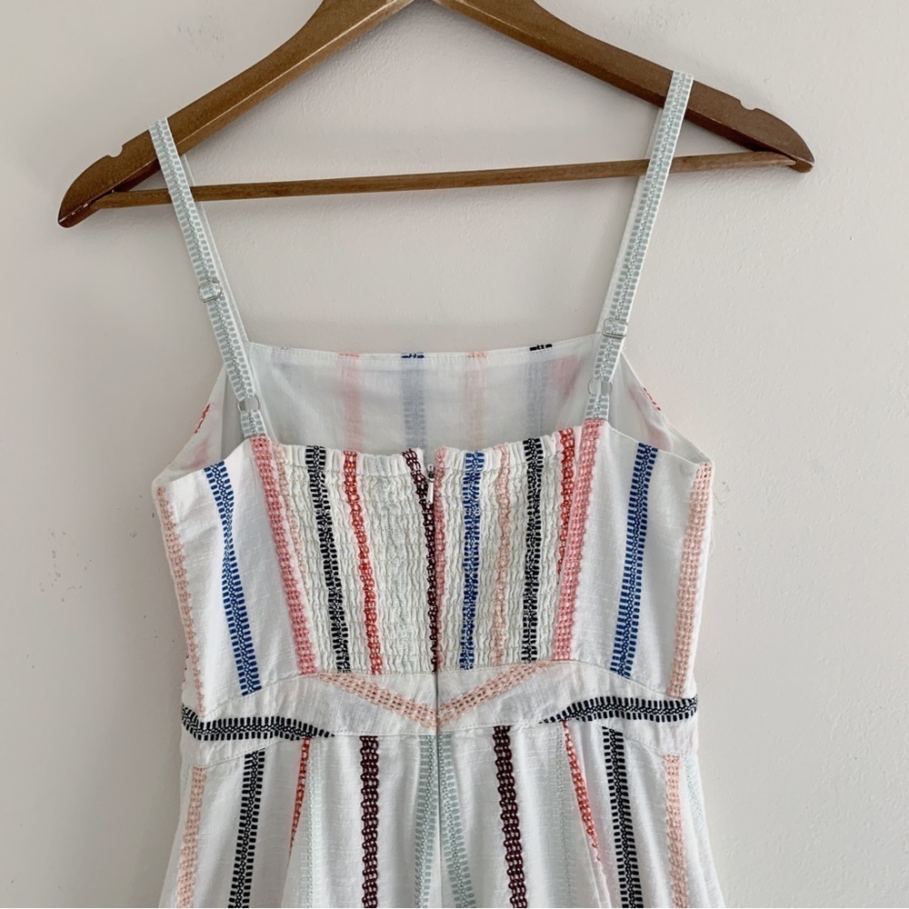 Red Carter Everly Cropped Ruffle Jumpsuit Small Anthropologie - Picture 6 of 10